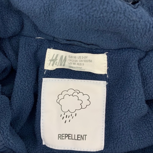 H&M Boys Jacket with Hood Blue Size 2-3 Years - Picture 8 of 9